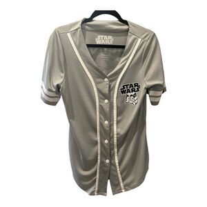 Star Wars Lucas film LTD jersey button down 
Starwars.com short sleeve